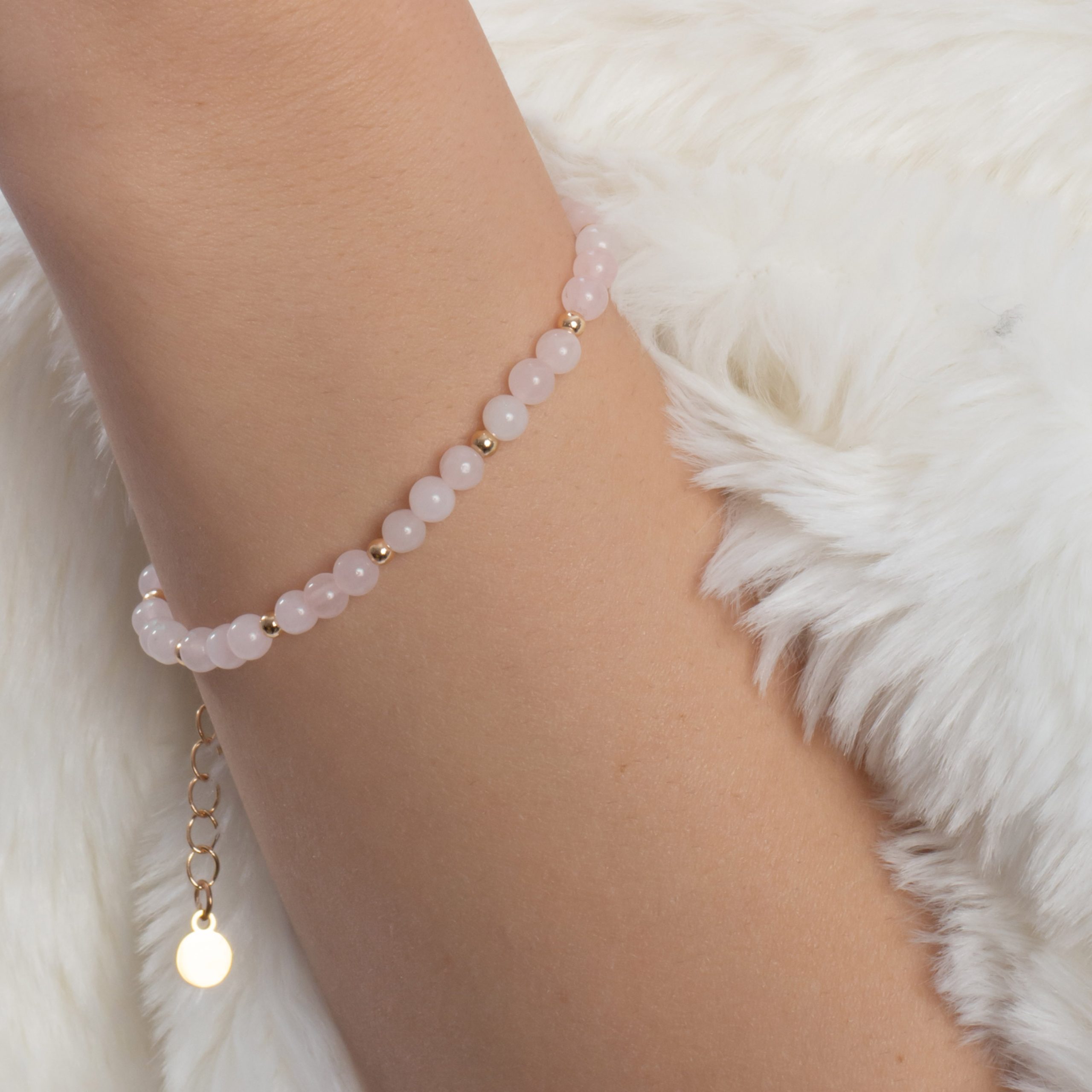 Pulseira Deluxe Feminina Quartzo Rosa - Imagem 2
