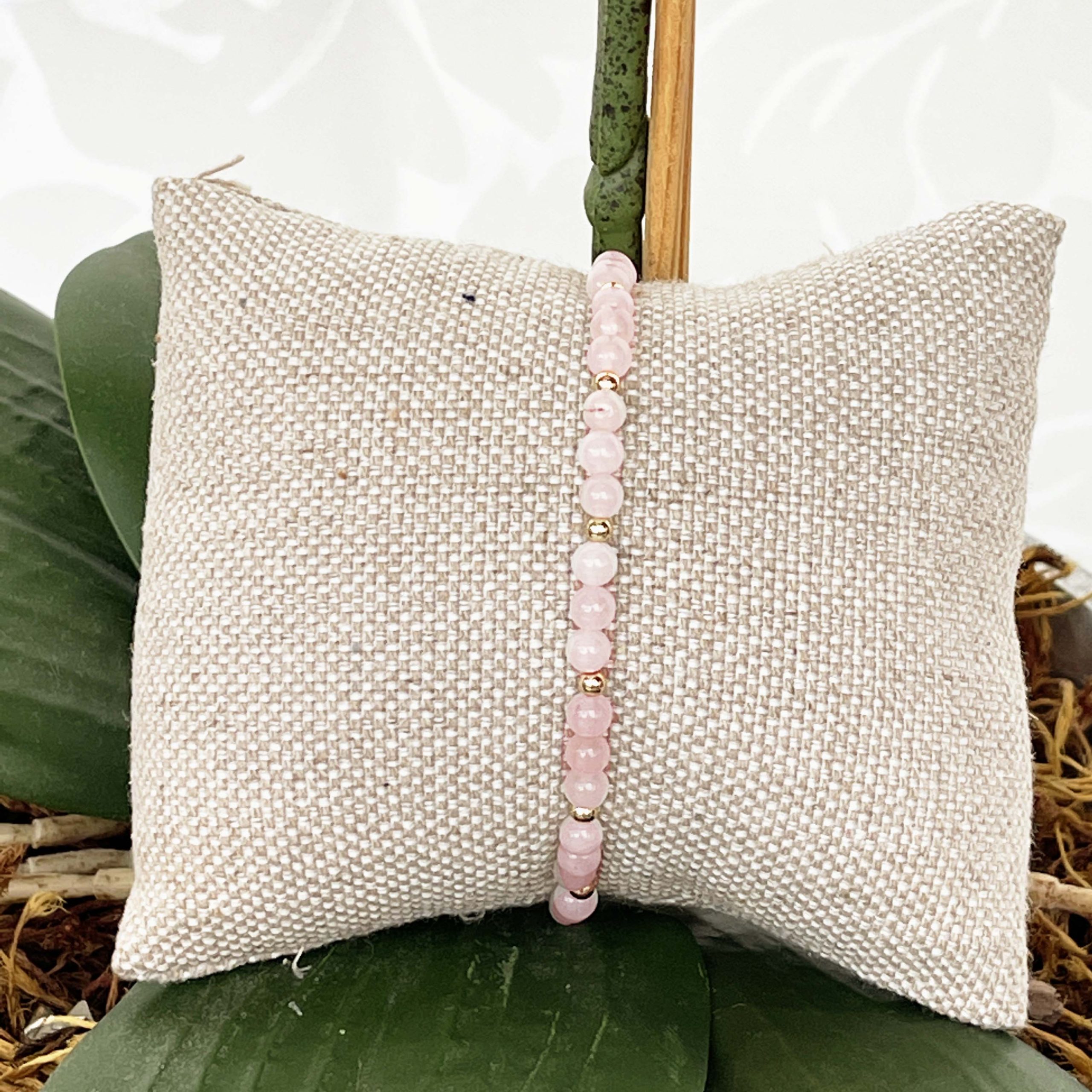 Pulseira Deluxe Feminina Quartzo Rosa - Imagem 3