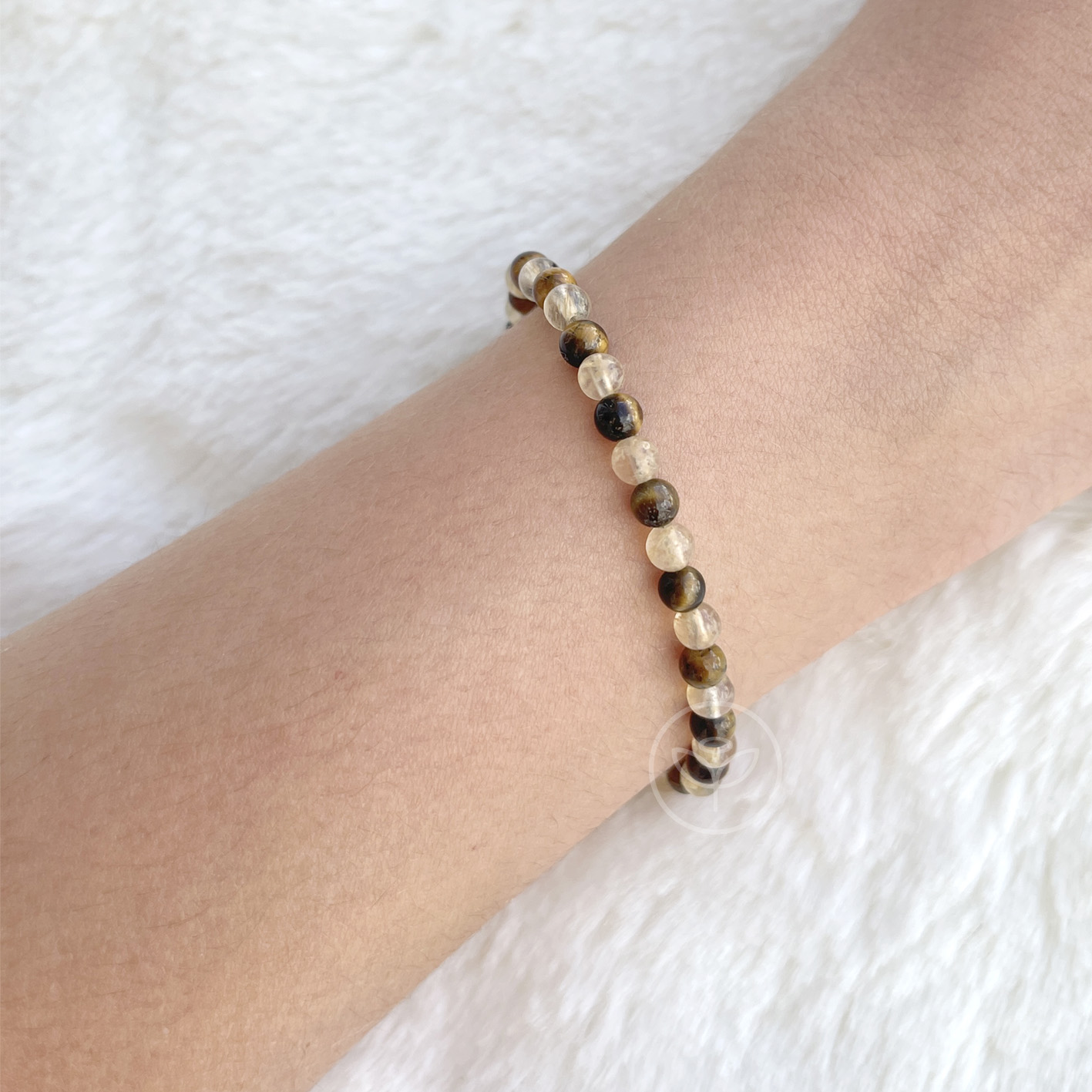 Pulseira Feminina Abundância- Olho de Tigre e Citrino - Imagem 2