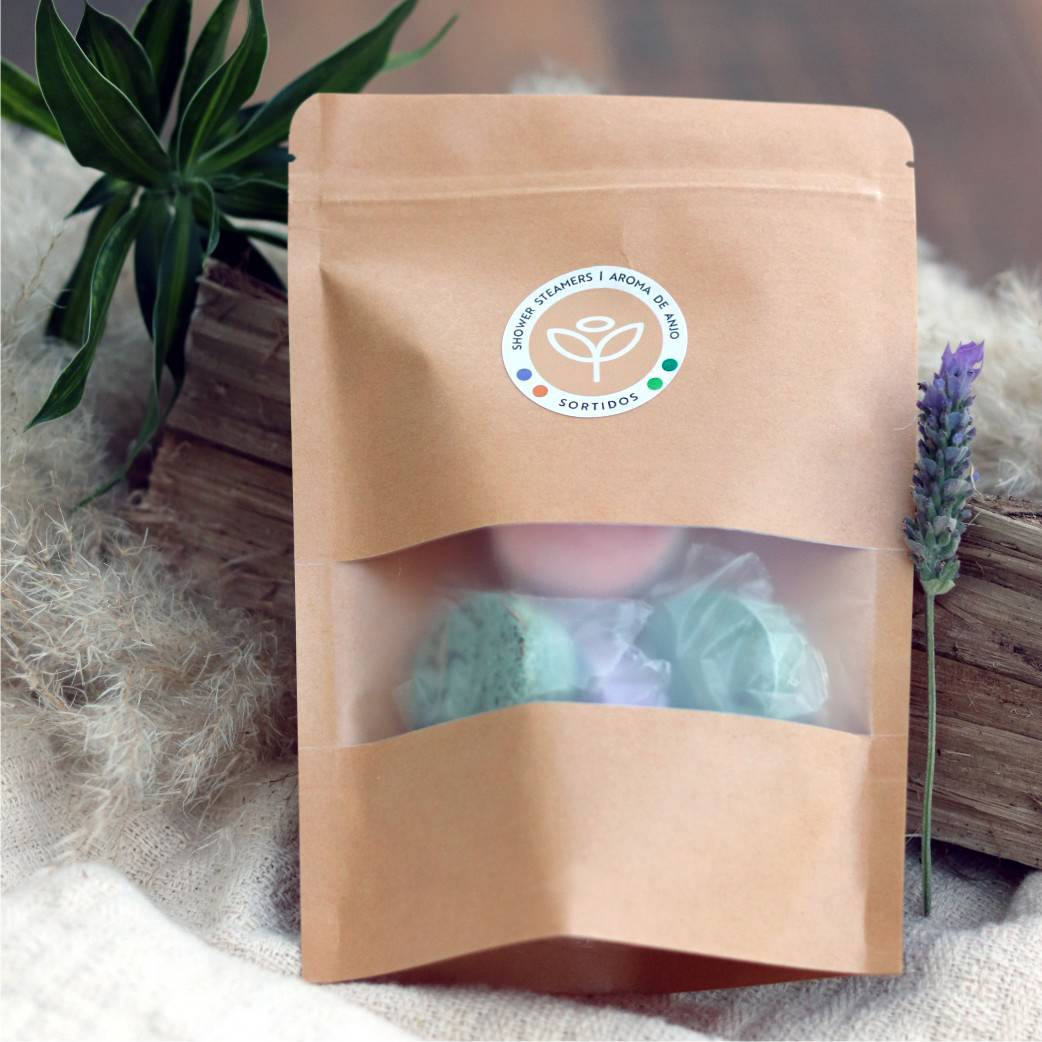 Shower Steamer Aromaterapêuticos - Aromas Sortidos (Lavanda & Camomila; Capim-Limão; Baunilha & Bergamota; e Menta) - Imagem 3