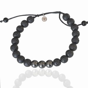 Pulseira Masculina - Lava Vulcânica