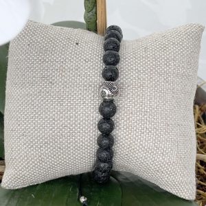 Pulseira Masculina Proteção - Lava Vulcânica - Imagem 3