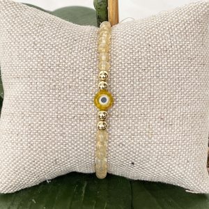 Pulseira Olho Grego - Citrino - Imagem 4