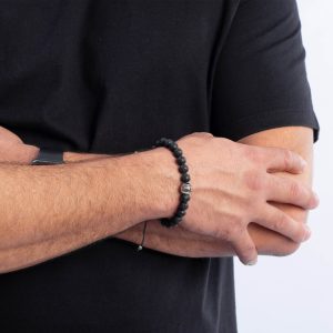 Pulseira Masculina Proteção - Lava Vulcânica - Imagem 4