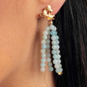 Brinco Borboletas - Amazonita - Imagem 4