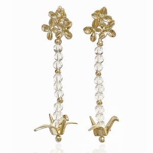 Brinco Tsuru - Quartzo transparente