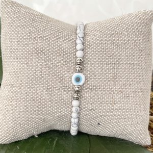 Pulseira Olho Grego - Howlita - Imagem 3