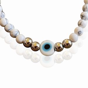 Pulseira Olho Grego - Howlita - Imagem 5