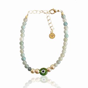 Pulseira Olho Grego - Amazonita