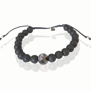 Pulseira Masculina Proteção - Lava Vulcânica - Imagem 5