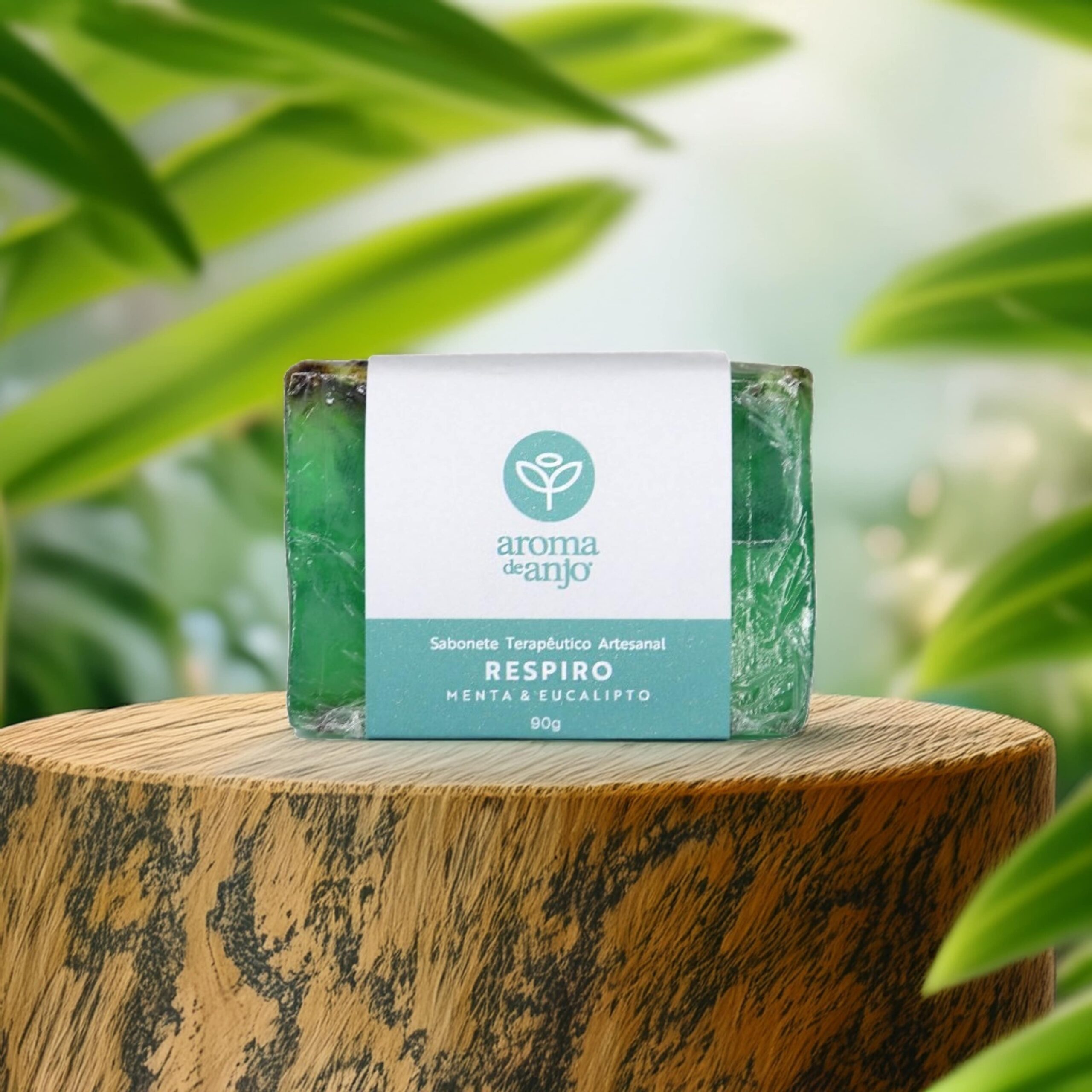 Sabonete Aromaterapêutico - RESPIRO - Menta e Eucalipto - Imagem 2