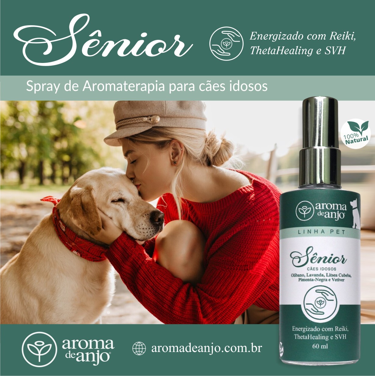 Sênior Cães - Spray Aromaterapia PET - Imagem 3